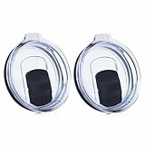 2 Pack 20 oz Tumbler Lid, Magnetic Slider Replacement Lids for YETI 20 oz Tumbler, 10/24 oz Mug and 10 oz Lowball, Spill Proof Cup Lids Covers Compatible for Ozark Trail, Old Style Rtic, BPA Free
