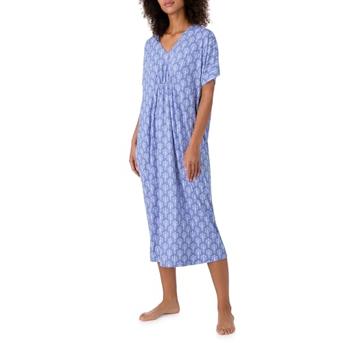 Image of Tommy Bahama - Women's Midi Caftan, Dolman Sleeve Stretch Jersey Caftan with Pockets for Sleep or Lounge
