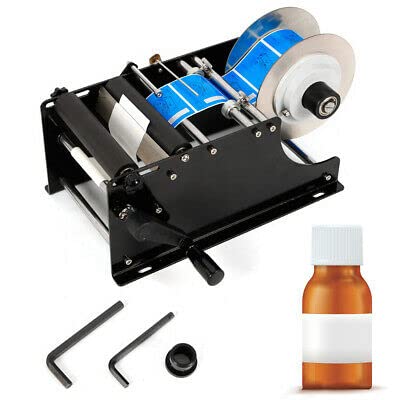 Etichettatrice manuale per bottiglie rotonde 30Times / minuto, rotonda, lattina/bottiglia, semiautomatica, etichettatrice, etichettatrice automatica e rotonda