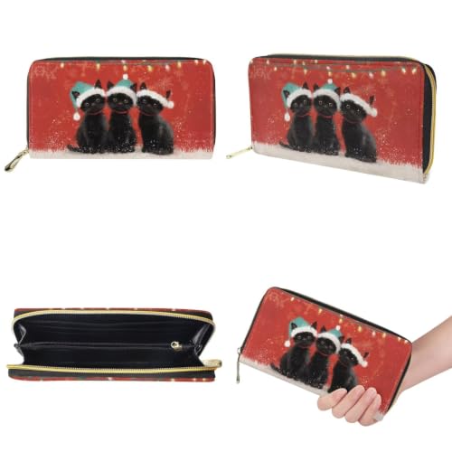 Image of HUGS IDEA Leather Purses and Handbag for Women Bucket Bag with Wrist Wallet 2 Packs