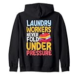 Funny Laundry Workers Spruch Love Leinen Faltbar Kapuzenjacke