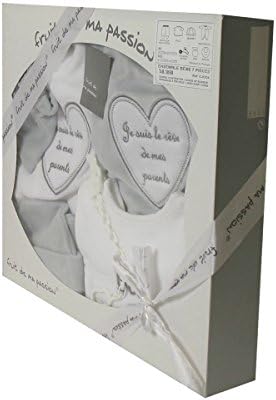 Ensemble Brassière, Chaussons Avec Cordon, Moufles Et Bonnet De