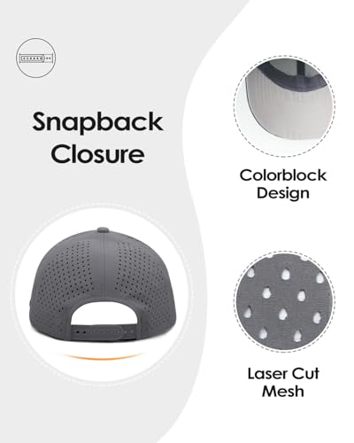 Image of Zylioo Oversize XXL Baseball Mesh Cap,Extra Large Laser Cut Cap,L M S Trucker Hat,Quick Dry Summer Cooling Golf Cap