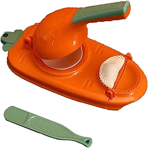2 In 1 Dumpling Maker Machine, 2023 New Kitchen Dumplings Making Tool, Manual Dough Presser Dumpling Wrappers Press Wrapper for Dumplings, Wonton