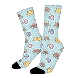 Cute Curling Funny Novelty Crew Socks for Women Men Sports