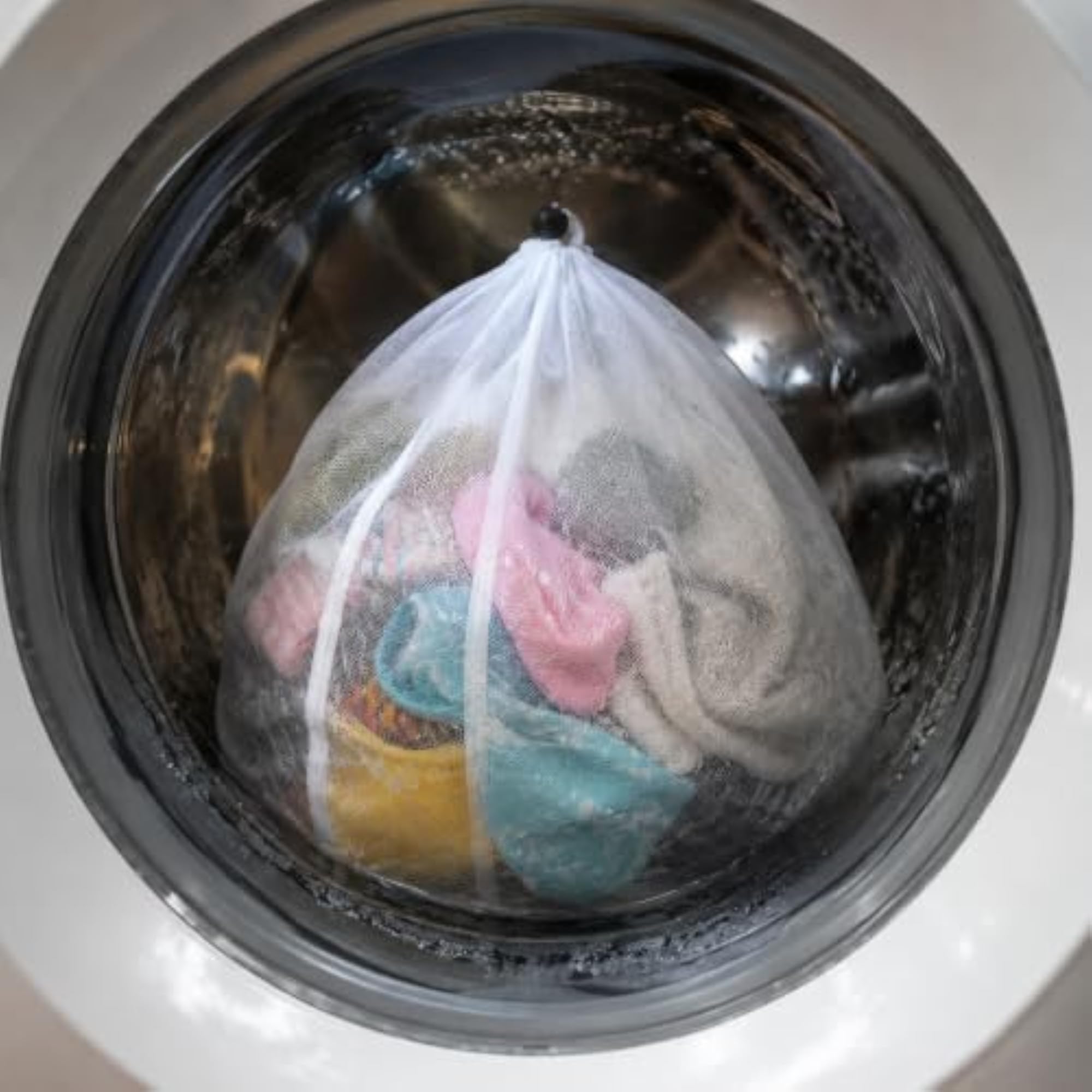 Drawstring Laundry Mesh Bags for Washing Machine, Large Capacity