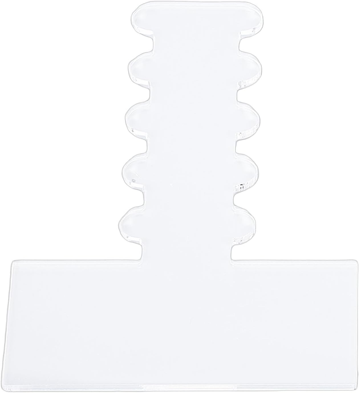 TOPINCN Couch Wall Spacer, 2 Pack Acrylic Clear Adjustable Sofa Stopper Furniture Wall Protector, with Reliable Support for Preventing Fire Hazards and Scratches (5 Slots)