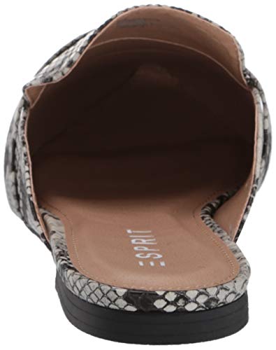 Esprit Womens Jade Mule, Black/Grey Snake, 8.5 Us #TOP2