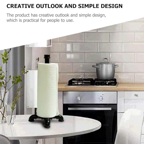 Soporte Papel Higiénico Vintage GLEAVI Porta Rollos de Hierro Negro para Baño y Cocina 6