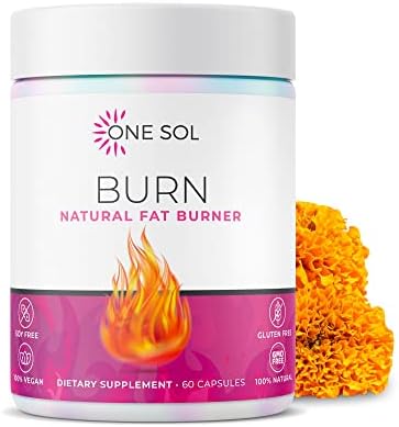 One Sol Fat Burner for Women, Natural Metabolism Booster, Burn More Calories, Boost Energy & Mood, Curb Appetite & Stop Cravings, No Crash or Jitters, All-Natural Ingredients, Gluten-Free & Soy-Free