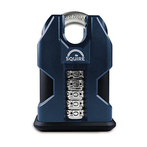 Squire Locks SS50C High Security Combination Padlock, Black