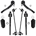 Detroit Axle - 10pc Front Suspension Kit for Chevy Aveo Aveo5 Pontiac G3 Wave 2 Ready Struts Assembly 2 Sway Bar Links 4 Inner & Outer Tie Rods 2 Boots Replacement
