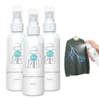 3 Flaschen Antistatik Spray Kleidung, Multifunktional Antistatik Spray, Lang Anhaltende Antistatische Eigenschaften, Glättet Falten, für Kleidung, Textilien, Möbel und Automobile