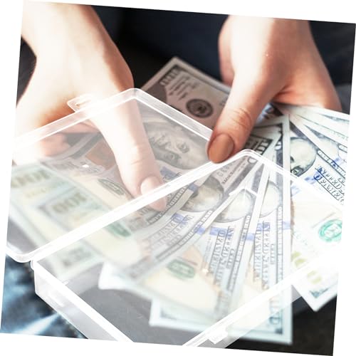 Caja organizadora de billetes y monedas VILLCASE transparente mediana miniatura 5