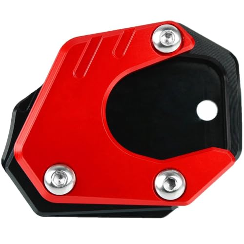 Agrandisseur béquille moto antidérapant en aluminium pour CBR650R rouge
