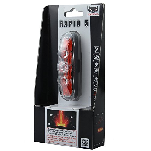 Cateye TL-LD650 RAPID 5 Bike Bicycle Light Rear