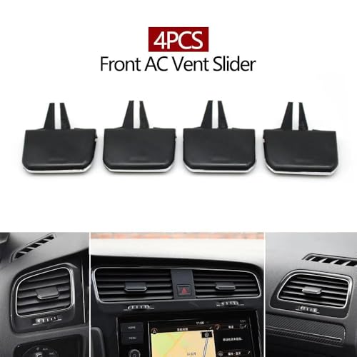 Grille ventilation Golf 7 : kit de 4 pièces avant pour tableau de bord - 2