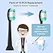 Everystep Replacement Toothbrush Heads 10 Pack for AquaSonic Black Series for Vibe Series Black Series pro, and for Duo Series pro Electric Toothbrush,Balck