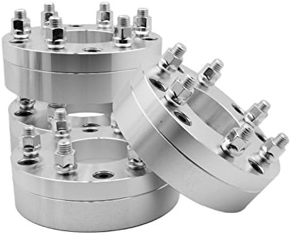 4 Pc 5x135 MM to 6x135 MM 5 to 6 Lug Wheel Spacers Adapters Conversion Bolt On 2" Thick 5 Lug Wheels on 6 Lug Trucks Compatible with Ford Trucks.