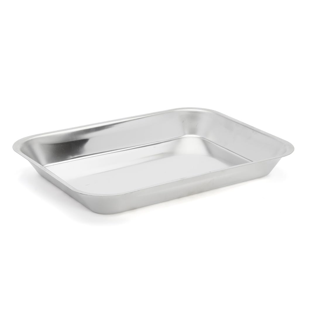DE BUYER De Buyer-3280.35 Edelstahl-Schale ohne Griffe, 35 x 27 x 46 cm, 37 x 29,2 x 5 cm, 37 x 29,1 x 5,1 cm