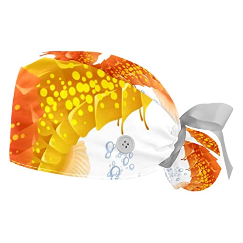 Chapeaux bouffants hippocames casquettes de travail ajustables mixtes