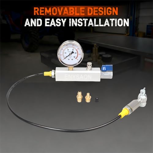 Image of Nitrogen Shock Fill Kit with 700Psi Nitrogen Gauge and G1 /4 & Schrader Valve Nitrogen Regulator Shock Fill No Loss Chuck Tool for ATV, ATC, UTV, Off-Road Bike, Dirt Bike