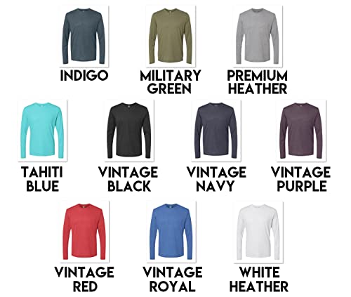 Next Level 6071 Multipack Men's Bundle Bulk Triblend Long Sleeve Crewneck T-Shirt 3 Pack - Make Your Own Assorted Color Set2