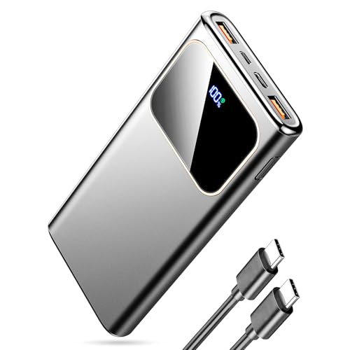 Portable Charger Power Bank Fast Charging, 10000 mAh 22.5W Battery Pack with USB-C in&Out LED...