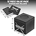 GoSports Premium Pool Cue Chalk Cube 12 Pack - Black Billiards Pool Stick Chalk