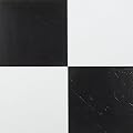 Creative Home: Nexus Vinyl Self Stick Tile: Black: 1 Box 20 Tiles: Covers 20 Sq. Ft.