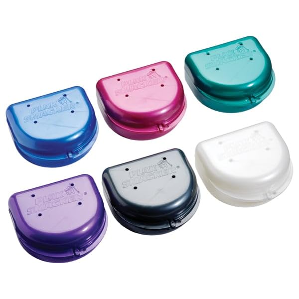 Plak Smacker 700-0193 Pearlized Orthodontic Retainer Cases Mix Pack 24/Pk
