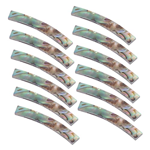 Abaodam 12個耐久性製 サウンドホールデカール ギター音孔装飾用 ステッカー 古典 フォークギター対応 簡単貼付 耐摩耗性 おしゃれデザイン