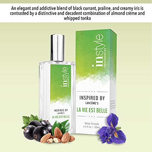 Instyle Fragrances | Inspired By Lancôme's La Vie Est Belle | Women’s Eau De Toilette | Vegan, Paraben Free, Phthalate Free | Never Tested On Animals | 3.4 Fluid Ounces #TOP4