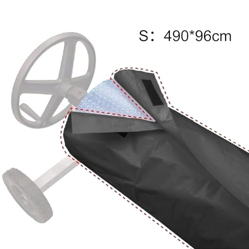 Miniatura 2 de Manta Solar Para Piscina, Con Cubierta Protectora, Cubierta Protectora Manta Solar Para Piscina, Cubierta De Carrete De Rodillo, Protector De Polvo Al Aire Libre, Bolsa De Almacenamiento Negro