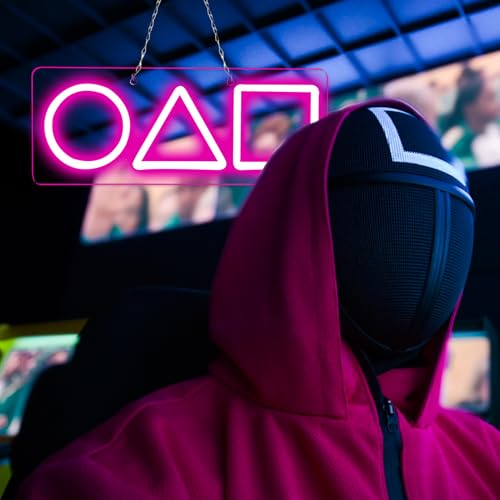 Image of WonderfulLife Game Logo Neon Sign for Gamer Zone Decor,Led Lights for Man Cave Bar or Bedroom Decoration.Perfect Birthday Gifts,5V USB Powered,Easy Hanging.
