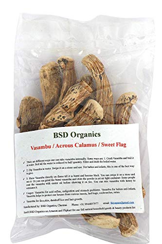BSD Organics Sweet Flag/Acrous Calamus/Vasambu - 500 gram(1.1 pounds)