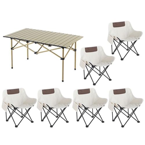 Table de camping 6 chaises à grande capacité de charge avec sac de transport durable - 2