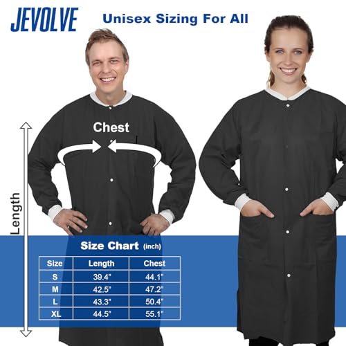 Image of Dental Disposable Lab Coats | Durable SMS 45g Soft Knit Cuffs & Collar With 3 Pockets