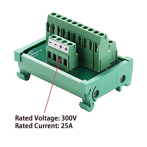 2 In 10 Out Terminal Blocks Module, 25A DIN Rail And