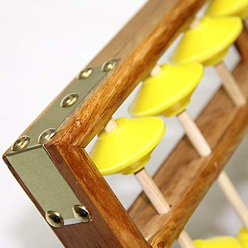 Boulier Chinois Boulier Antidérapant Grande Taille Cintre en Bois avec 13 Colonnes Outil Soroban Chinois en Mathématiques Jouet D'Éducation de Maths pour Enfants 58Cm