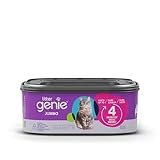Litter Genie Jumbo Refill |Up to 4 Months of Supply|Odor control cat Litter Bags |Compatible with Standard, Plus, Style and XL+ Litter Genie pails