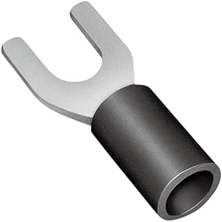 ビニル絶縁付角先開形端子（ストレート形） V1.25-YS4A 赤 100個