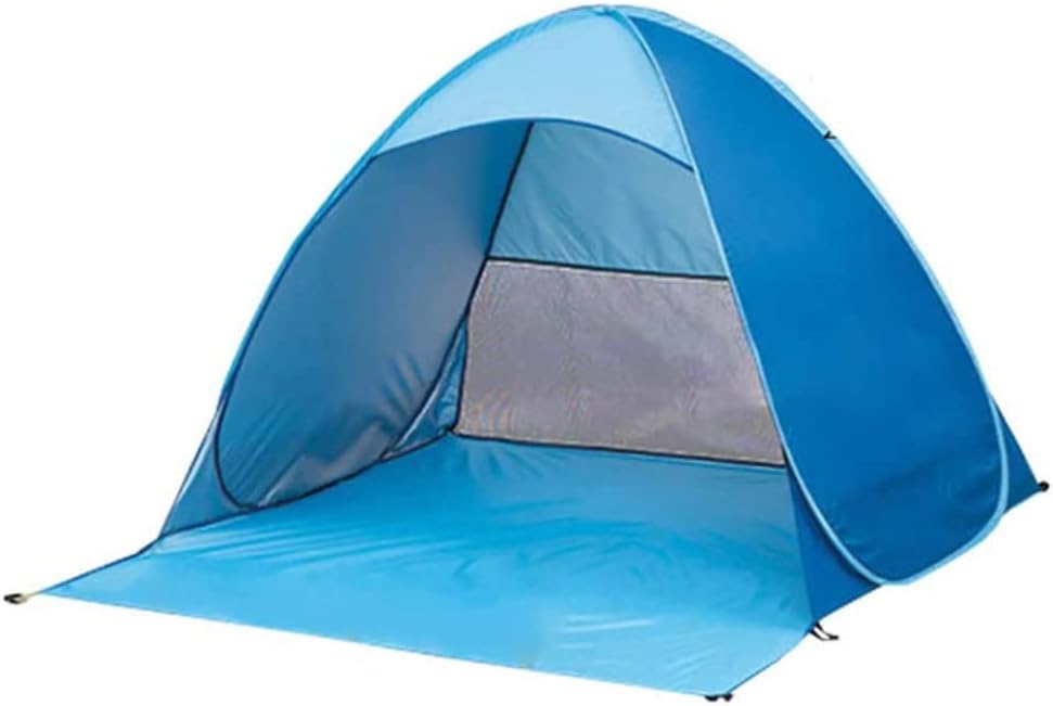 Pop Up Beach Tent Foldable Instant Sun Tent for Uv Sun Protection Family Camping Fishing Picnic Bench Sport Umbrella Sun Shade Tent Blue L : Sports & Outdoors