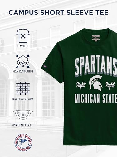 Image of JanSport NCAA Officially Licensed Campus Short Sleeve T Shirt for Men, Soft & Breathable Pre-Shrunk Cotton Crewneck T Shirt