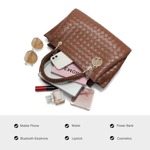 Bolso cruzado trenzado para mujer con asa ajustable miniatura 5