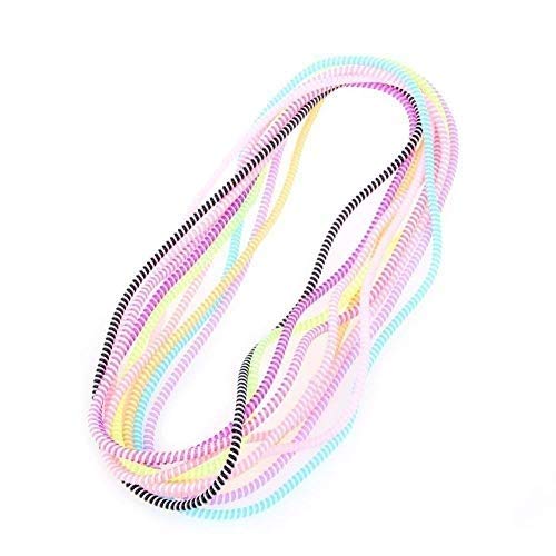 Coverskart Spiral Triple Colors Cable Cord Protectors Winders for