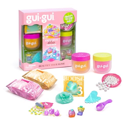 Slime Perfumado GUI GUI Jelli y Clear con Efecto Brillo Afrutado y Herramientas
