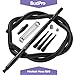 BudPro Medium Silicone Hookah Hose B60in with Aluminum Handle and Spring to Prevent Hookah Hose Flexion