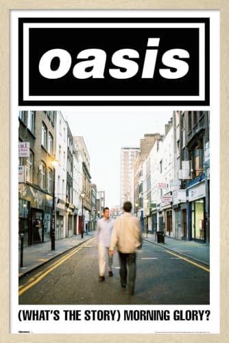 Trends International Oasis - What's The Story, Morning Glory Wall Poster, 22.4L x 14.7W, Blonde Framed Version