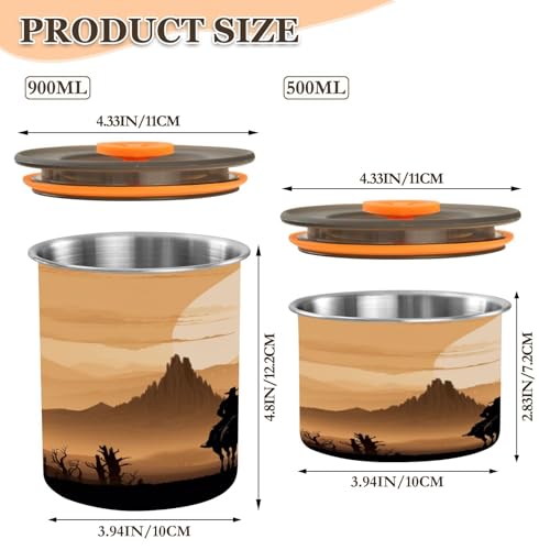 Envase hermético para café de acero inoxidable 17oz ATTX miniatura 2